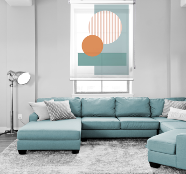Store enrouleur motif géométrique et coloré - TenStickers