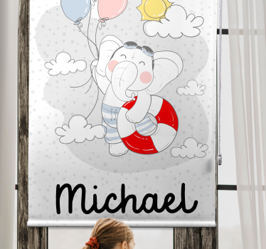 Store enrouleur personnalisé éléphant personnalisable - TenStickers