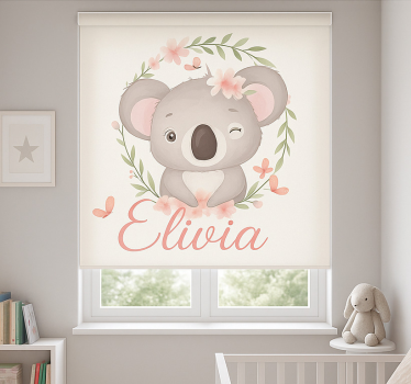 Store enrouleur personnalisé koala avec nom - TenStickers