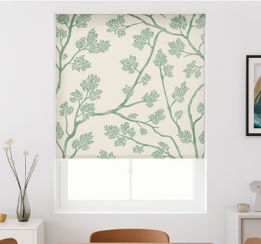 Store enrouleur salle à manger arbre printanier fleuri - TenStickers