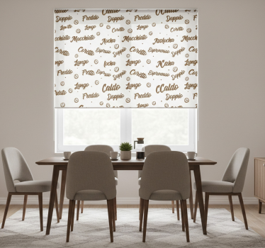 Store enrouleur salle à manger café tous les jours - TenStickers