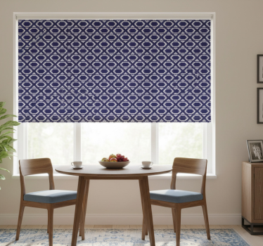 Store enrouleur salle à manger formes hexagonales - TenStickers