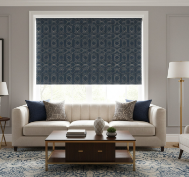 Store enrouleur vintage motif losanges art déco - TenStickers