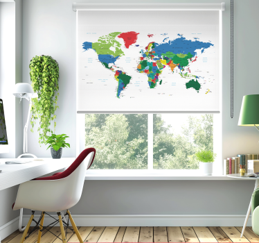 Store carte du monde cartographie politique - TenStickers