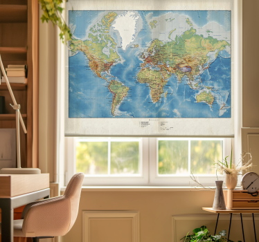 Store carte du monde mercator - TenStickers