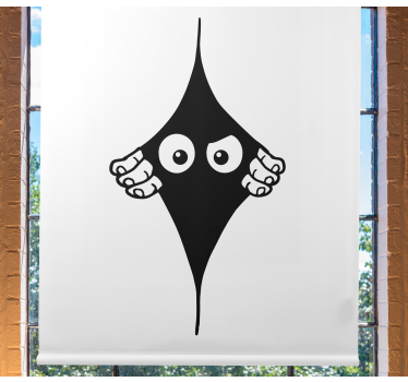 Store original Yeux furtifs monochromes drôles - TenStickers