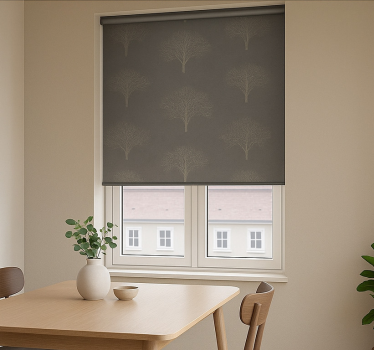 Store salle à manger arbres de la forêt noire beige - TenStickers