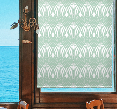 Store salle à manger feuilles vertes stylisées - TenStickers
