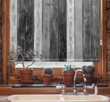 Store textures et motifs Planches grises rustiques - TenStickers
