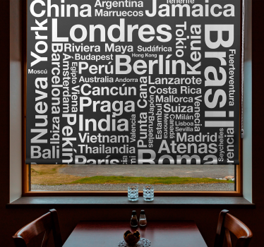 Stores avec phrase Villes - TenStickers
