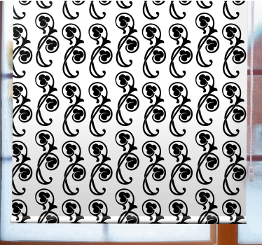 Store classique motif feuilles style gothique - TenStickers