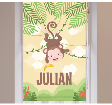 Stores pour enfants Petit singe sur branche - TenStickers