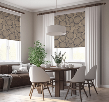 Store rustique rondins de bois - TenStickers