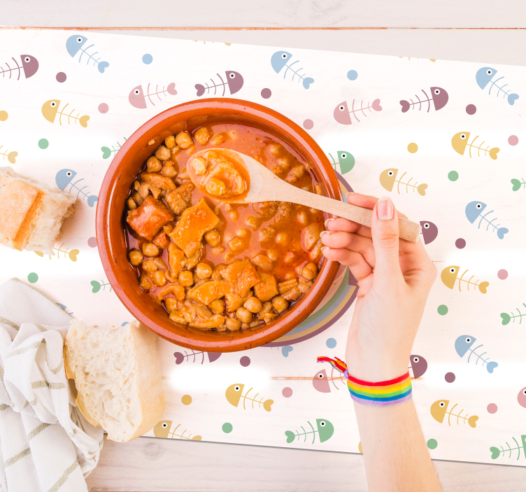 Set de table enfant concept poisson animé - TenStickers
