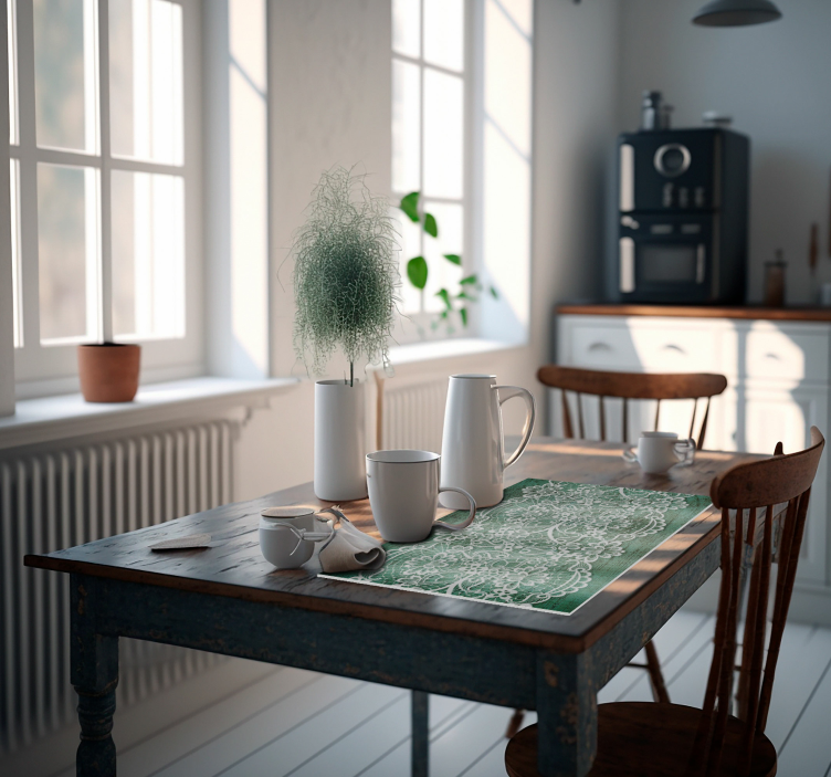 Set de table design élégant dentelle belge - TenStickers