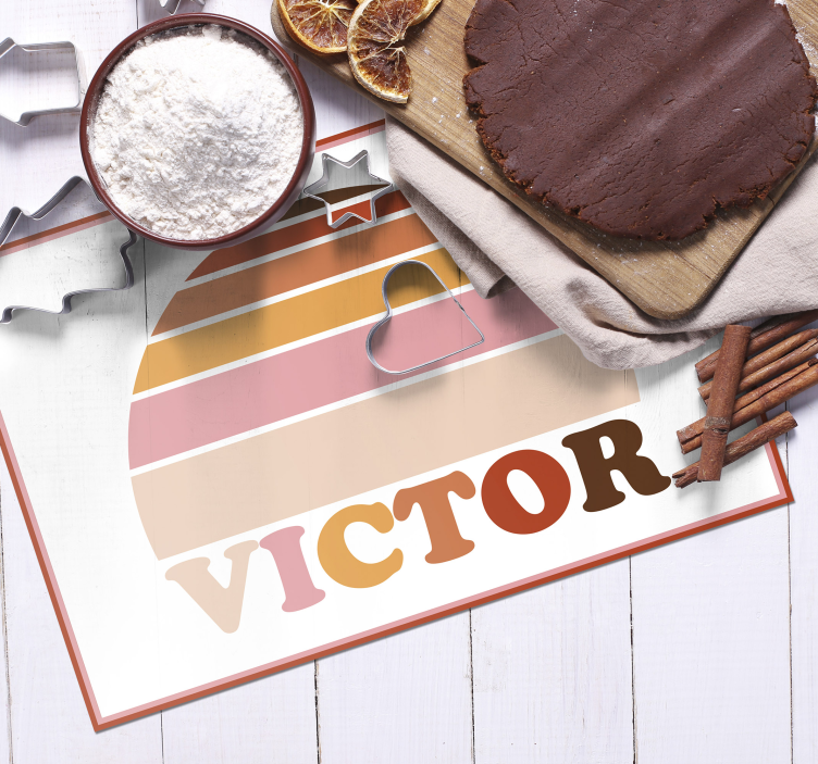 Set de table avec prénom personnalisable - TenStickers