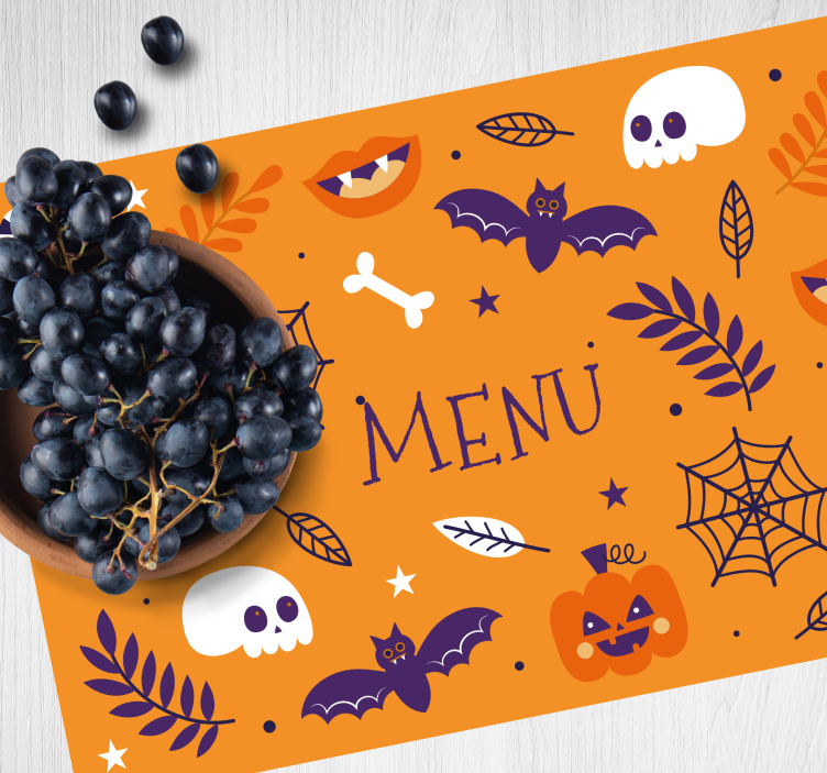 Set de table rectangulaire Conception drôle d'halloween - TenStickers