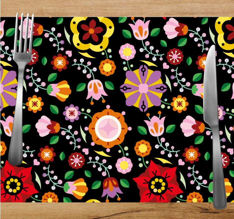 Set de table rectangulaire Motifs folkloriques polonais - TenStickers