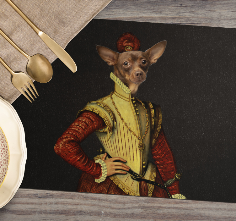 Set de table Chien aristocrate - TenStickers