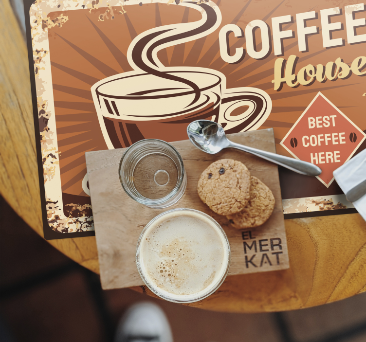 Set de table citation café maison - TenStickers