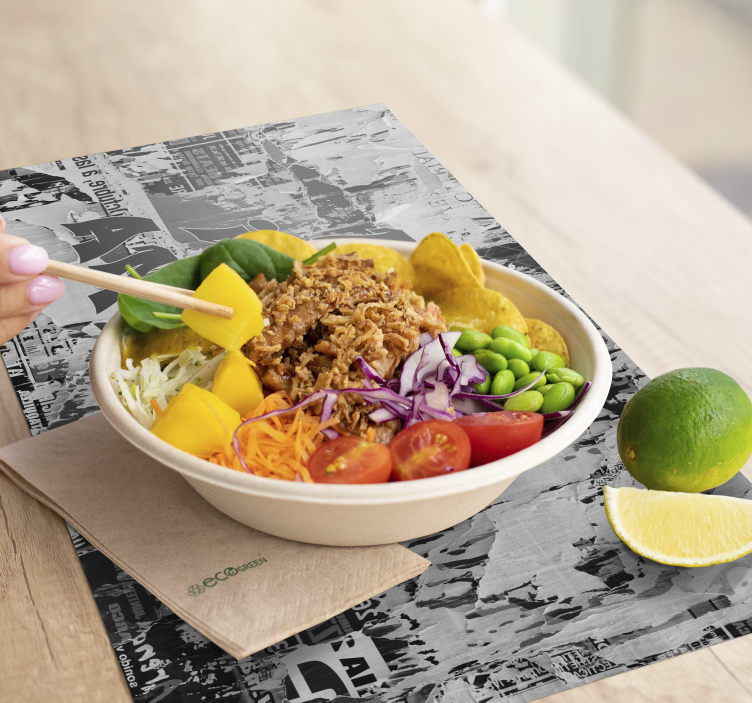 Set de table citation message audacieux - TenStickers