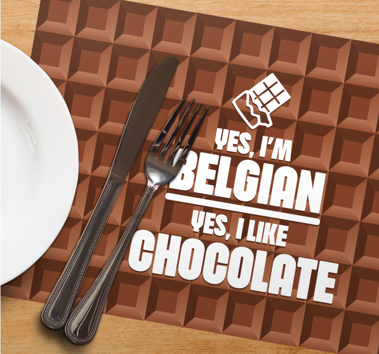 Set de table design Belgian like chocolate - TenStickers