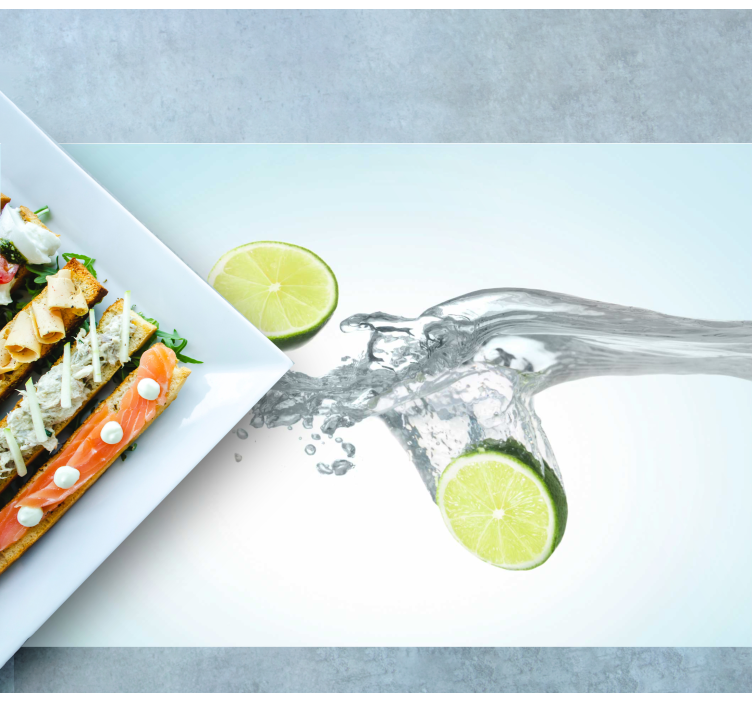 Set de table Éclaboussures de citrons verts - TenStickers