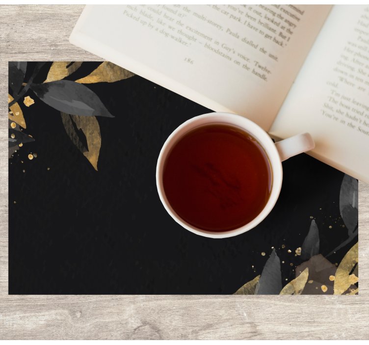 Set de table élégant motifs de feuilles raffinés - TenStickers