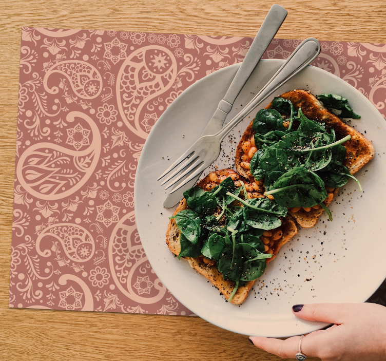 Set de table Élément floral élégant - TenStickers