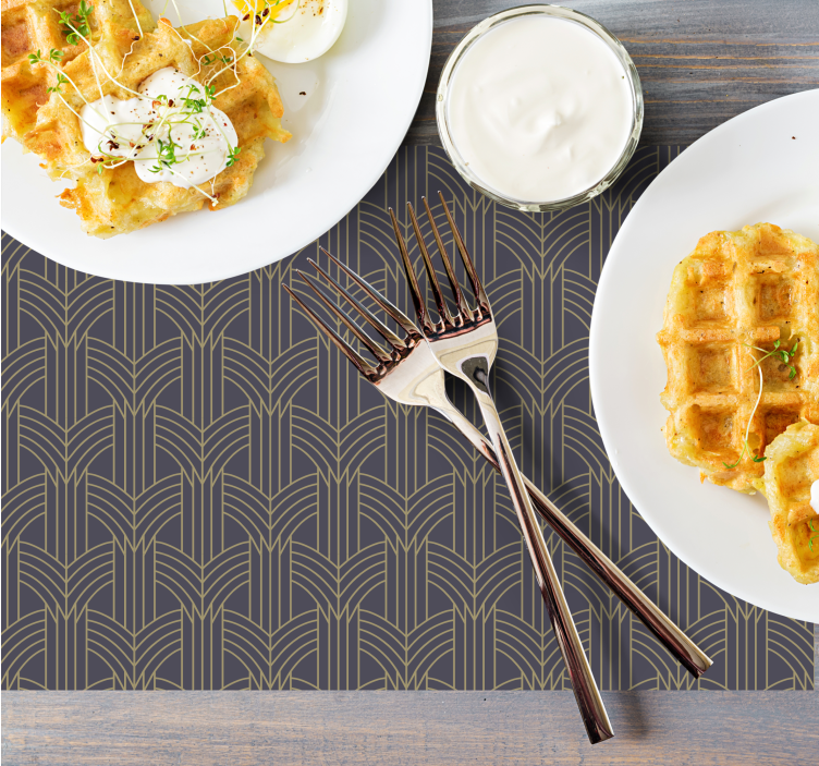 Set de table Élément géométrique élégant - TenStickers