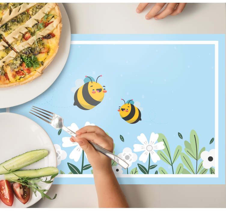 Set de table enfant abeilles joyeuses volantes - TenStickers
