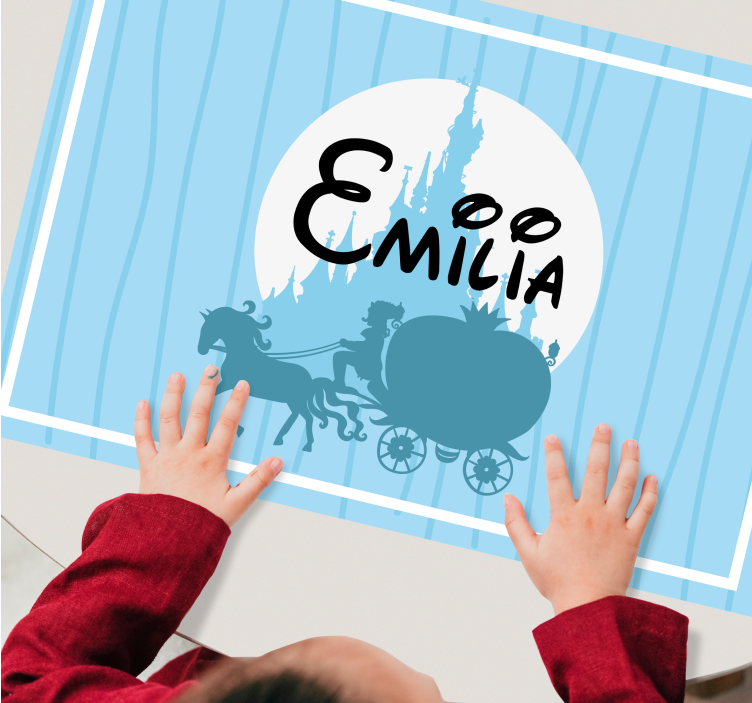 Set de table enfant carrosse à cheval - TenStickers