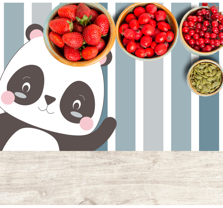 Set de table enfant design panda - TenStickers