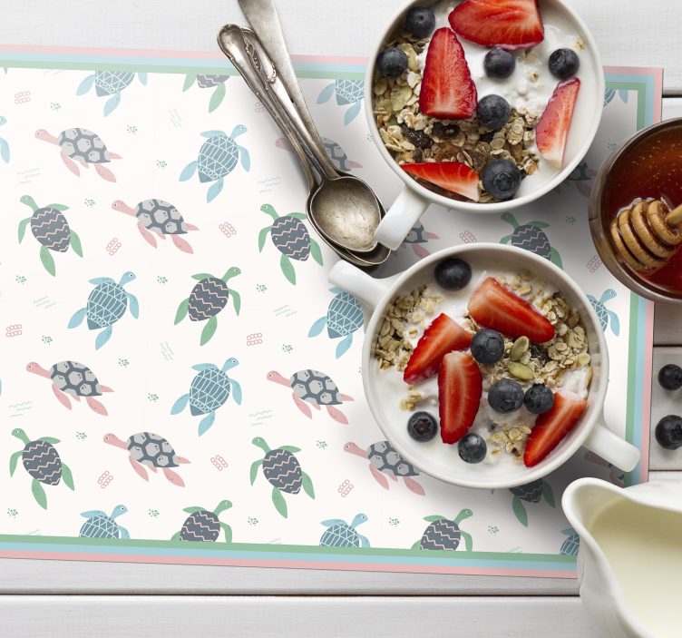 Set de table enfant design tortue - TenStickers