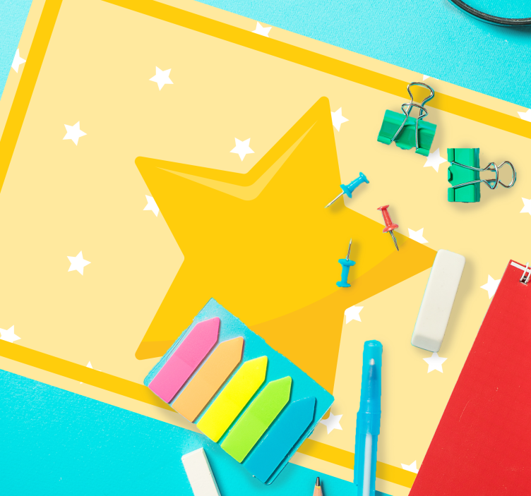 Set de table enfant étoile colorée - TenStickers