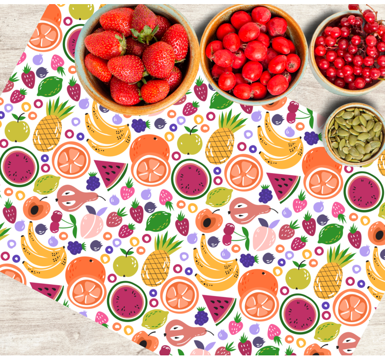 Set de table enfant imprimé motif fruits - TenStickers