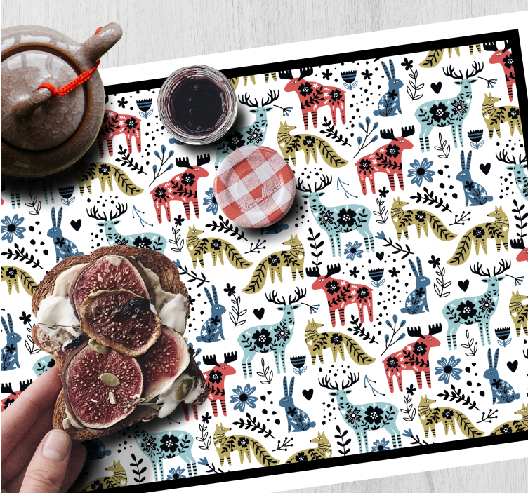 Set de table enfant motif animal ludique - TenStickers
