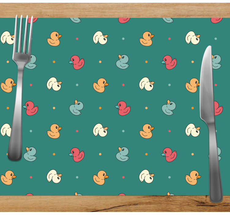Set de table enfant motif canard coloré - TenStickers