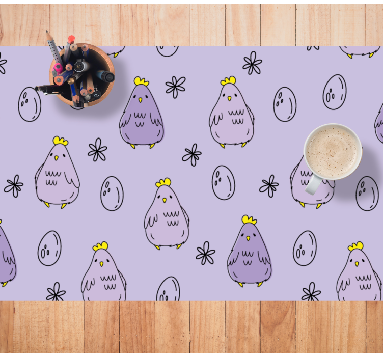 Set de table enfant motif jolis poules - TenStickers