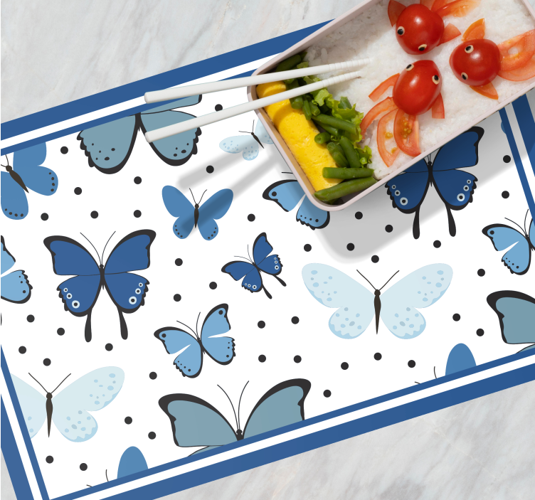 Set de table enfant motif papillon - TenStickers