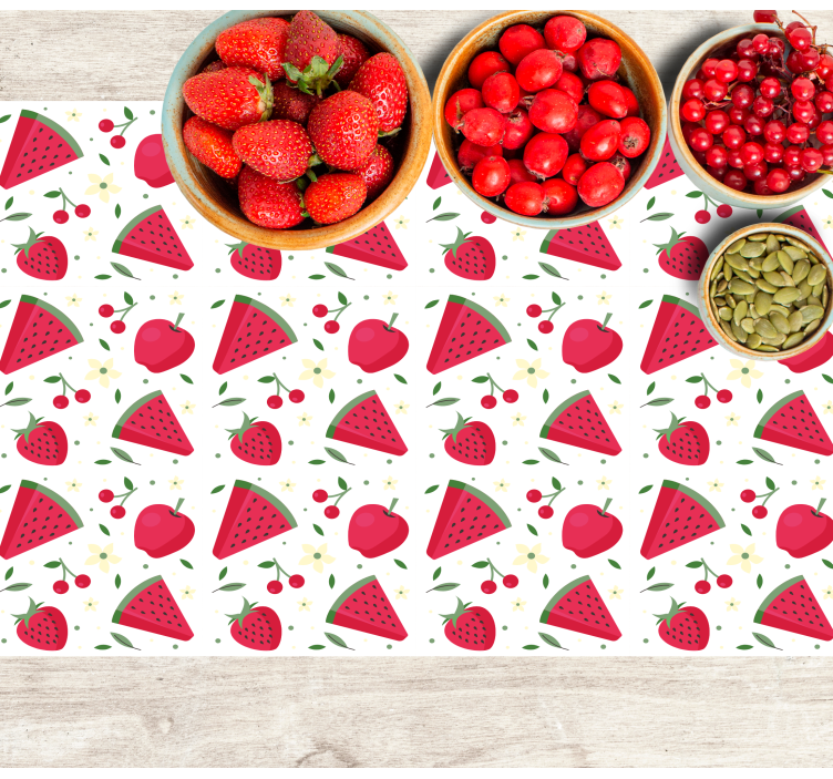 Set de table enfant motif tranches de fruits - TenStickers