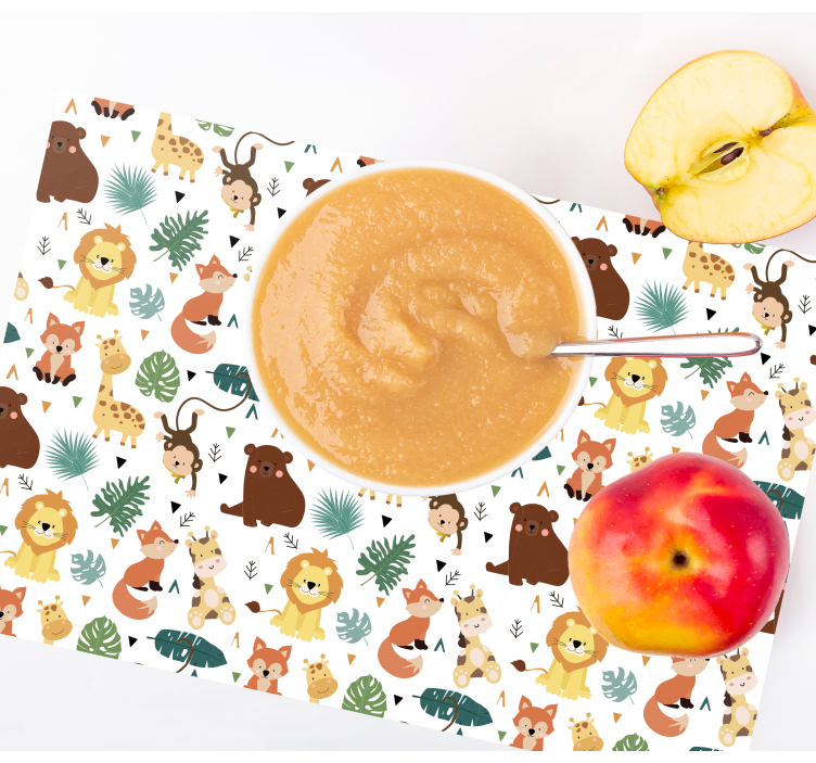 Set de table enfant motifs animaux mignons - TenStickers