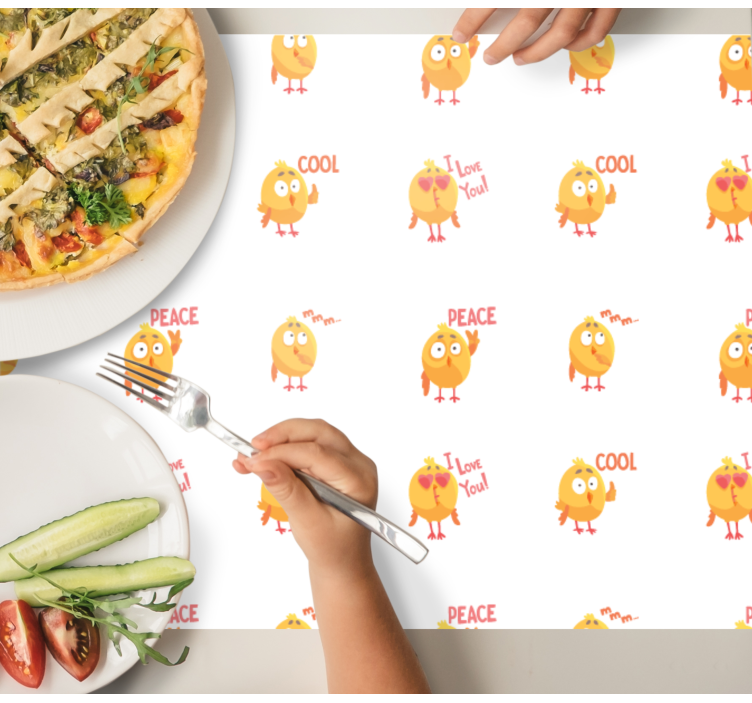 Set de table enfant motifs de jolis poussins - TenStickers