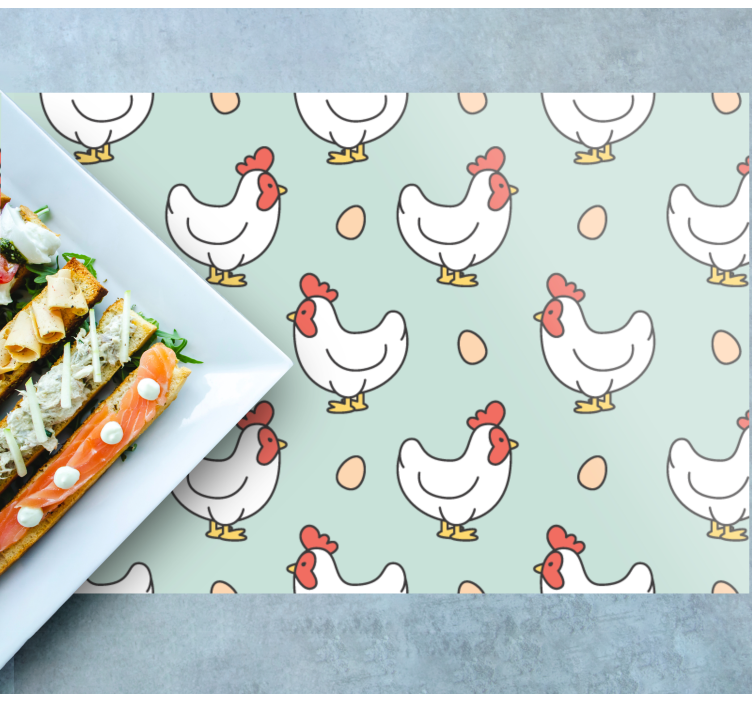 Set de table enfant motifs de poules fantaisie - TenStickers