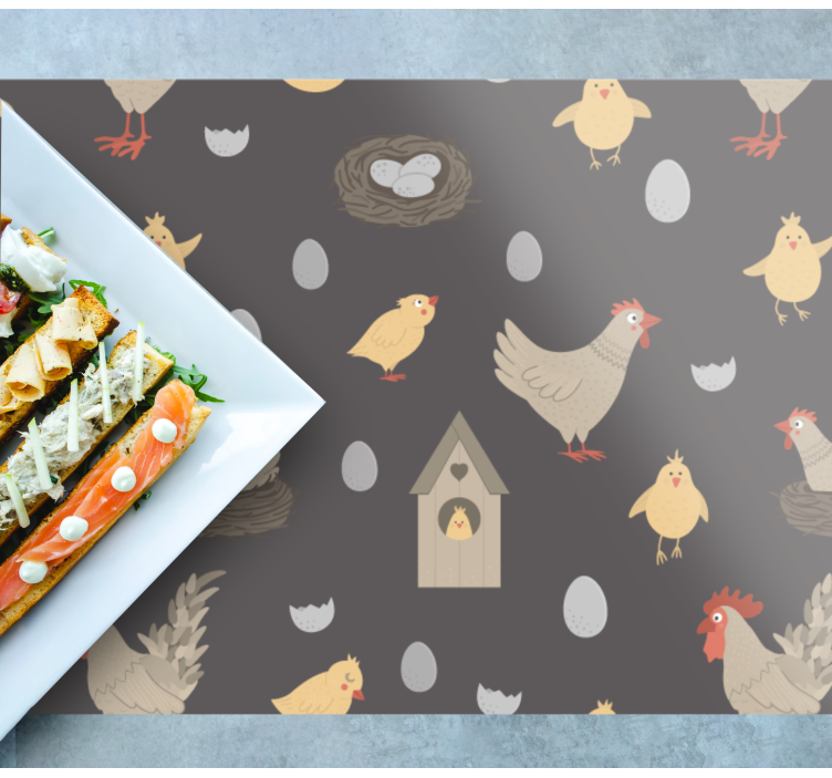 Set de table enfant oiseaux de la ferme charmants - TenStickers