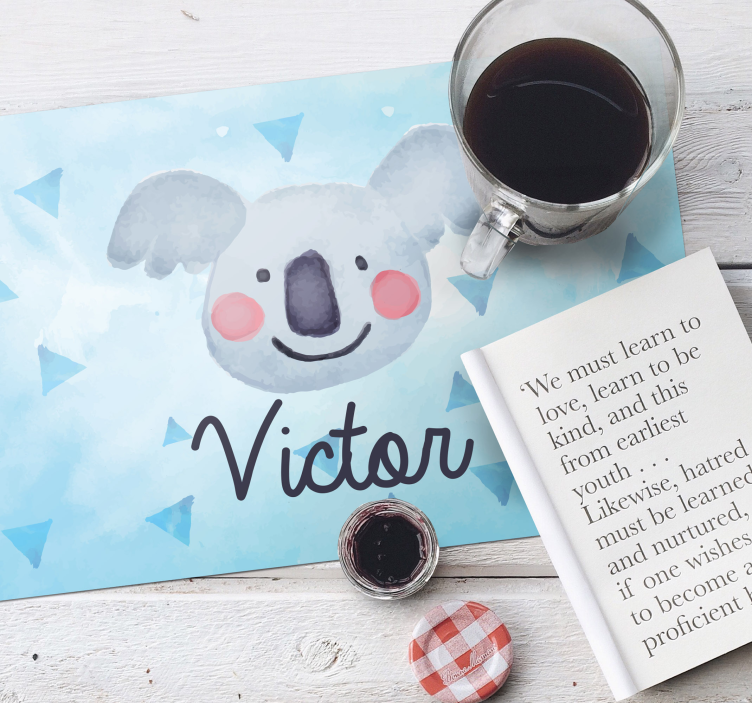 Set de table enfant visage de koala mignon - TenStickers