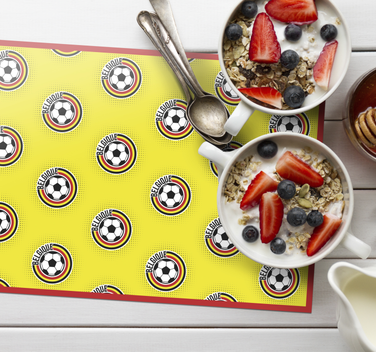 Set de table football Belgique - TenStickers