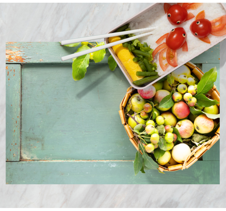 Set de table maison arrangement de fruits - TenStickers