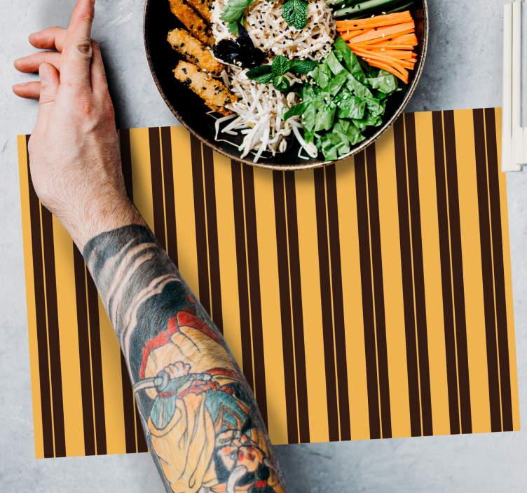 Set de table moderne à rayures - TenStickers