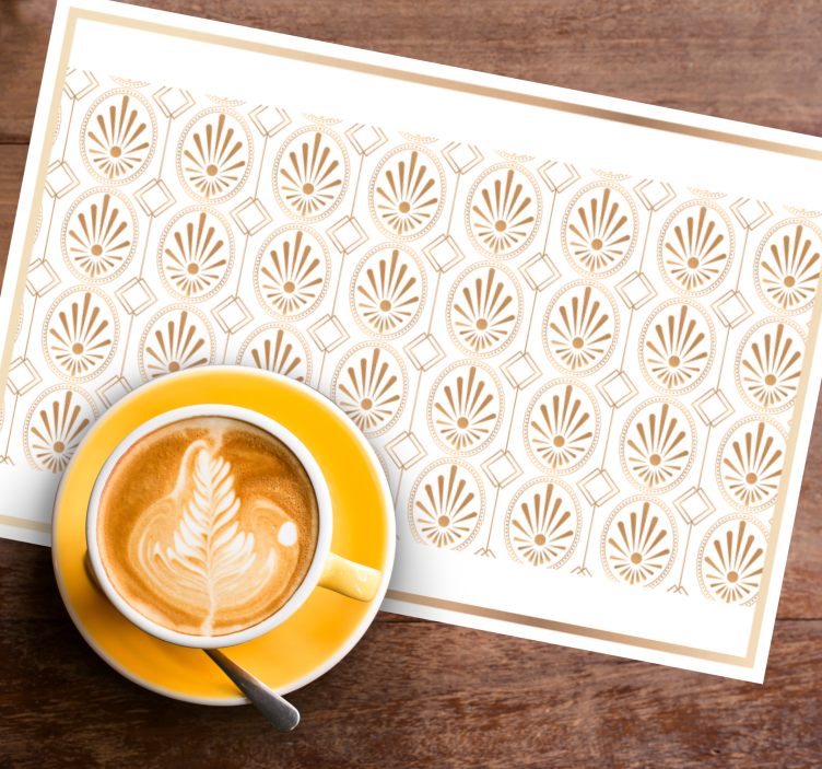 Set de table moderne Élément feuille Élégante - TenStickers